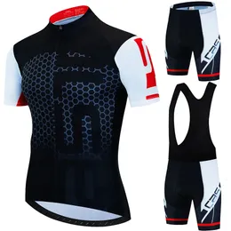 Roupas de ciclismo calças de calda de gel Jersey 2024 shorts de verão Man Bike MTB Uniform Sports Set Suit Spring Blouse Road 240511