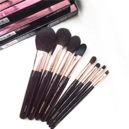 Makeup Brushes CT Full Set of Makeup Brush Set 8 Pieces of Bronze Powder Blusher Powder and Sculpture Foundation Eyeliner Mixer Stain Flada Lip Beauty Tools Q240522