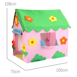 Bambini Cartoon Garden Flower Scene House Giocando Tenda Pink Nature Design Finestra Ocean Balls Ocean Piscina Campioni singoli bambini