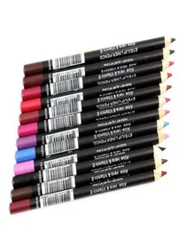 Farbiger Eyeliner Bleistift wasserdichtem Augen Liner Stift in einem Set 12 Farben Schwarz brauner Weißer Bachstift