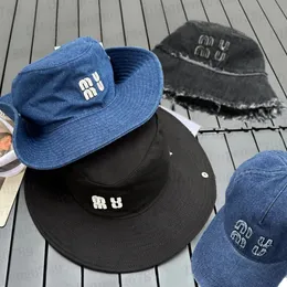 MIUTOP BULKET HAT Baseball Cap Designer Hat Hafted Logo Casquette Trucker Hat Luxury męskie i damskie kapelusz Hat Hat Oficjalna strona 1: 1 Rzemienek