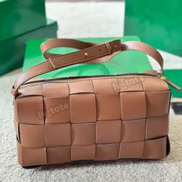 Modedesigner bottega veneta Backsteinkassette Schulter -Rucksack Leder -Luxus -Tasche gewebt Eins Schulter -Brieftasche 28 cm 21 Auswahlmöglichkeiten