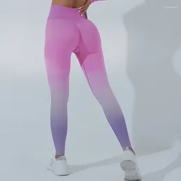 Pantaloni da donna fitness yoga leggins donne sport senza saldatura a push up pantaloncini pieni di bottino in pieta palestra