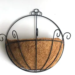 100% Natural Coco Coir Flower Basket Coco Sostitucement Liners per fioriere a parete Fiori