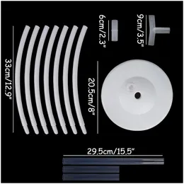 حديقة منزلية أخرى 20 مجموعة من البالون حامل الدائرة عمود الطابق الحامل الحفلات عيد ميلاد اللوازم الأطفال ADT عيد الميلاد الخلفية ديكورات DHX5N