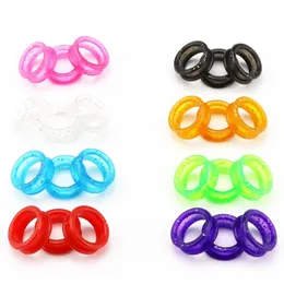 Finger Rings Fit Any Scissors Inserts Hairdressing Scissor Accessorie Replacement Parts Fit All Size Silicone Soft