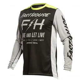 القمصان الخاصة بالرجال Moto Moto Bicycle Jersey Cycling Enduro Mtb Shirt Thirt T-Shirt Camiseta Motocross MX Mountain Bike Clothing Fasthouse Zgp6