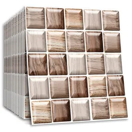 Plaid Peel and Stick Backsplash Fliesen 3D Wandaufkleber Tapete Küche Badezimmer wasserdichte Papierdehnungsdecke Selbstkleber 240523