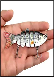 Wobler Wobbler Life Fillus 6 segment pływacy Crankbait Hard Bait 10cm 18G Sztuczne przynęty Spadek Dostawa 2021 Przynęty SPO5500239