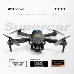 M3 MINI FPV DRONE HD 3 CAMERA TORWANDANCE TORCHERANCE WIFI DRON TRAINGORY FLIGHT FLAIN