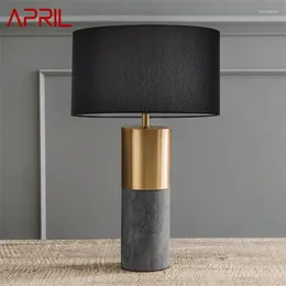 Tischlampen April Moderne Lampe LED Schwarze E27 Desk Lights Home Decorative für Foyer Wohnzimmer Büro Schlafzimmer