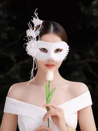 Party Supplies Mask Mysterious Veil Single Ball Bride White Po Jewelry