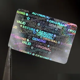 ملصقات لاصقة الجملة 20x30mm hologram laser holographic label أصلي أصلي Sicher Security Security for Package OTYC1