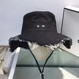 Дизайнерская джинсовая шляпа шляпа Le Bob Шляпы для мужчин Женщины ковбойские каскатт широкий дизайнерский дизайнер