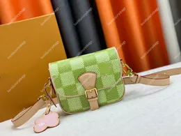 MONTSOURIS Co branded PM Messenger Bag Designer Man Macassar Coated Canvas Crossbody Bag High Quality Leather Shoulder Bag Mens Handbag N40655