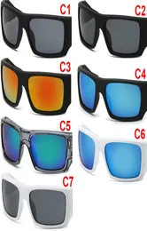 Классические велосипедные солнцезащитные очки Dazzle Color Mens Sun Glasses в квадратной площадке квадрат Большой рамка темная линза Прохладный дизайнер Sunshades Outdoor Sports 5097171