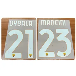 2024 Dybala Nameset Mancini Lukaku Pellegrini Abraham Druckfußball Patch Abzeichen