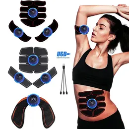 Muscolo muscolare ricaricabile USB EMS Muscolo Massage Terapia Electric Pain Relief Digital Meridian Massager Full Body Fitness 240523