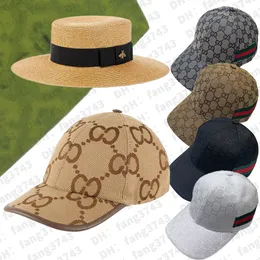 UCCI HAT MENS HOCKET HAT Designer Caps Baseball Bat Hatts Designers Women Straw Hat Trucker Hat Golf Hat Casquette Luxe Snake Tiger Bee Cat Canvas med män dammväska