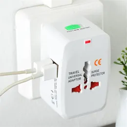 Viagens Universal International Wall Charger Adaptador de energia Ear fones de ouvido para protetor de surto plug EUA UK UE AU AC Dual USB tipo C 6A