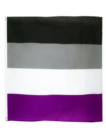 90x150CM LGBTQIA ACE Community Ace Asesuality Flaga bezpłciowa Nonseksualność Duma Duma Fabryka Wiszące 100 poliester3421594