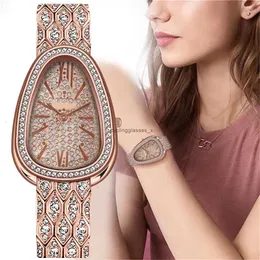 2024 Internet Celebrity Snake em forma de mulher assista a full Diamond Fashion Quartz Hot Selling