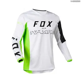 Męskie koszulki na zewnątrz T-shirty Foxx długie rękawowe opuszczanie szybkości roweru górskiego kombinezon rowerowy 2024 Summer na drodze motocyklowy SUPE SUPER SUPING SUCHY T146