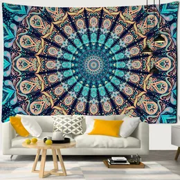 Mandala tapeçaria parede pendurada boho decoração pano tapeçarias