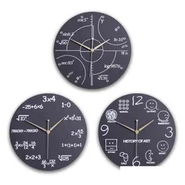 Orologio da parete matematica orologio unico moderno design novità equazione matematica - Ogni ora contrassegnata da una semplice consegna H1230 Dropsed Home Garden Dec Dh5w2