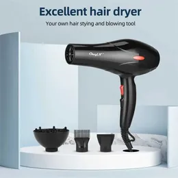 Hair Dryers CkeyiN 1600W Dryer Professional Negative Ion Household Q240522