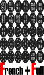 30 pezzi di timbro per timbri per le nail art piastra piatto francese design per chiodo pieno modello di stampa in metannile metallico palaboratore fai -da -te hi6047235