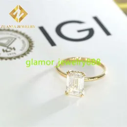 Роскошь 14 Karat Gold Gemid сертифицирован 3,12 -кара