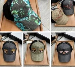 Designer Baseball Caps for Men Woman Fitted Hats Luxe Jumbo Fraise Snake Tiger Bee Sun Hats Adjustable Visor