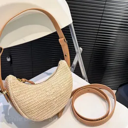 Frauendesigner Fashion Beach Bags Umhängetasche Freizeit vielseitig hochwertiger Strohwebel weben für Straßenreisen Frauen handgewebte Tasche