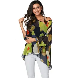 BHflutter Women Blouses Plus Size Style Batwing Casual Summer Blouse Shirt Woman Boho Chiffon Shirts Tops Chemise Femme 240514