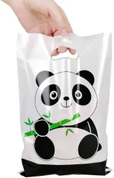 Panda Party Favors Bag Panda Baby Shower Plating Plastic Gorie Сумки для подарочных пакетов на день рождения поставки декорации мальчики девочки