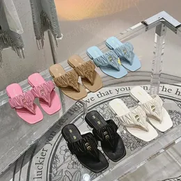 Комфортные слайды роскошные конфеты цветные тапочки летние классические шлепанцы сандалии сандалии сандалии моды Fasure Lote Leature пляжные обувь размером 35-41 с коробкой