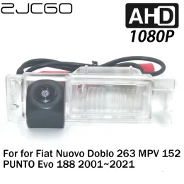 ZJCGO Vista traseira do carro reverso de estacionamento AHD 1080p Câmera para Fiat Nuovo Doblo 263 MPV 152 Punto Evo 188 2001 ~ 2021