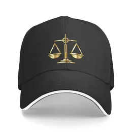 Ball Caps Fashion Gold Sights of Justice Law Baseball Cap для женщин -воздухопроницаем