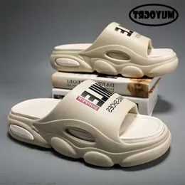 100 5cm Platform Men Soft Air Cushion Eva Women's Slippers Fashion Flip Flops Outdoor Shoes Summer S 02d