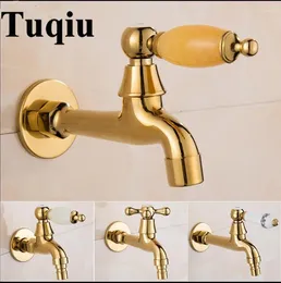 Bathroom Sink Faucets High Quality Gold Garden Fauet Total Brass Bibcock Washing Machine Faucet Outdoor For Tap