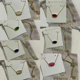 Designer Kendras Scotts Neclace Jóias Chain Singapura Elegância Colar Oval Colar K Colar Fêmea Chain Chaço feminino Colar como um presente para o amor 2024