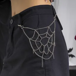 Cinture a catena in vita ingesight.Z Punk Rock Rock Spider Web Web Web Womens Hip Hop Jeans Tornario Gioielli Body Gift Accessori Halloween Q240523