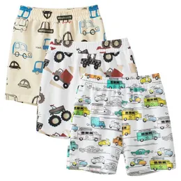 Shorts 2024 Summer New Shorts for Boys Cartoon Car Print Short Pants Childrens Clothing Beach Sports Shorts Kids Clothes Y240524