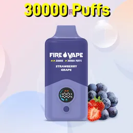 Fire Puff Vape 30000 15000 Puffs 30 мл регулируемой электронную мощность одноразовый испаритель 2% 3% 5%