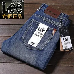 Wthinlee Business Mens Jeans Casual Strate Strate Fashion Classic Blue Black Work Denim Брюки мужской бренд одежда 240513