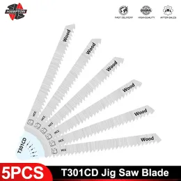 5st T301CD Jig Saw Blade HCS Jigsaw Blades T Shank Wood Cutting Blades Power Tool REGIRCATION SAW BLADE