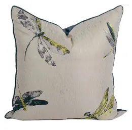 Pillow Vintage Embroidery Dragonfly Decorative Throw Pillow/almofadas Case 45 50 European Modern Trend Cover Home Decorating