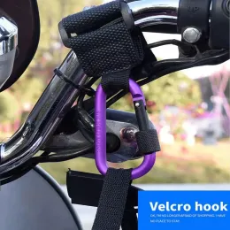 オートバイの電気スクーターフックフロントフックアルミニウム合金ハンドルバーフック用ベビーカートベビーカーフックハンガー