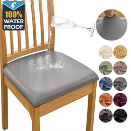 غطاء كرسي مقاوم للماء يغطي مقعد كرسي الطعام الممتد كراسي رخيصة مضادة للانزلاق